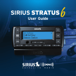 Sirius Satellite Radio SDSV6V1 User's Manual