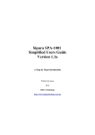 Sipura Technology SPA-1001 User's Manual
