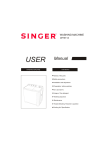 Singer WT5113 User's Manual