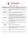 Singer QUANTUM L-500 User's Manual