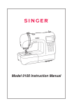 Singer 9100 | PROFESSIONAL Instruction Manual