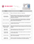 Singer 8780 | CURVY Product Sheet
