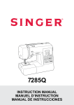 Singer 7285Q Instruction Manual