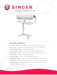 Singer 580 | ROTARY STEAM PRESS Product Sheet