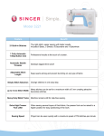 Singer 3221 | SIMPLE Product Sheet