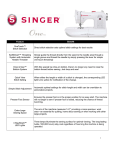 Singer 1 | ONE Product Sheet