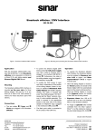 Sinar back eMotion / CMV Interface 552.36.095 User's Manual