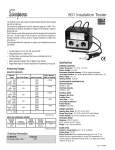 Simpson Electric 501 User's Manual