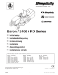 Simplicity Manufacturing 2400 User's Manual