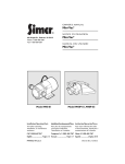 Simer Pumps M40P-01 User's Manual
