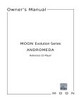 Simaudio MOON Evolution Series User's Manual