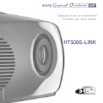 Sim2 Multimedia HT500 E-LINK User's Manual