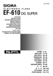 Sigma EF-610 User's Manual