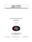 Sigma C4 User's Manual