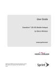 Sierra Wireless Overdrive User's Manual