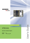 Siemens XT55 AVL User's Manual
