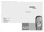 Siemens A60 User's Manual