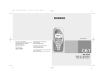 Siemens Seimens C61 User's Manual