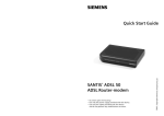 Siemens Santis ADSL 50 User's Manual