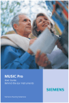 Siemens MUSIC Pro User's Manual