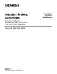 Siemens Induction motors/ generators 800 User's Manual