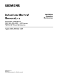 Siemens Induction motors/ generators 580 User's Manual