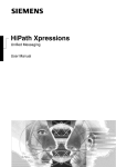 Siemens HiPath Xpressions Unified Messaging User's Manual