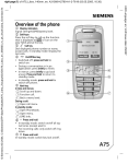 Siemens A75 User's Manual