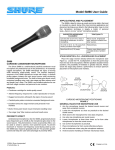 Shure ULX2/SM86 User's Manual