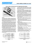 Shure SM98A User's Manual