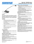 Shure MX400D User's Manual