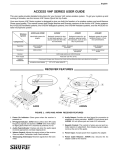 Shure AXS58 User's Manual