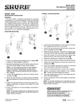 Shure A56d User's Manual