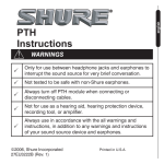 Shure 27EU3222B User's Manual