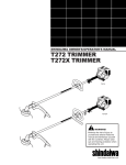 Shindaiwa T272 Owner's Manual