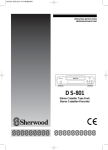 Sherwood DS-801 User's Manual