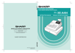 Sharp XE-A404 User's Manual