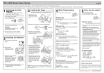 Sharp XE-A20S Quick Guide