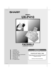 Sharp UX-P410 User's Manual