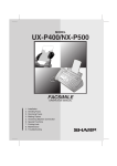 Sharp UX-P400 User's Manual