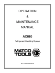 Sharp Refrigerator AC880 User's Manual