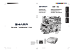 Sharp Projector DT-100 User's Manual