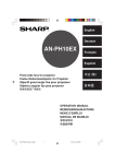 Sharp Projector AN-PH10EX User's Manual