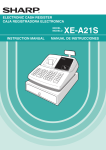 Sharp XE-A21S User's Manual