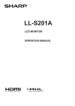 Sharp LL-S201A User's Manual