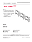 Sharp PN-V601A Specification Sheet