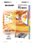 Sharp PG-M25X Owner's Manual