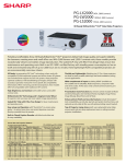 Sharp PG-LW2000 Specification Sheet