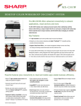 Sharp MX-C301W Specification Sheet