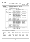 Sharp MX-2300N MSDS